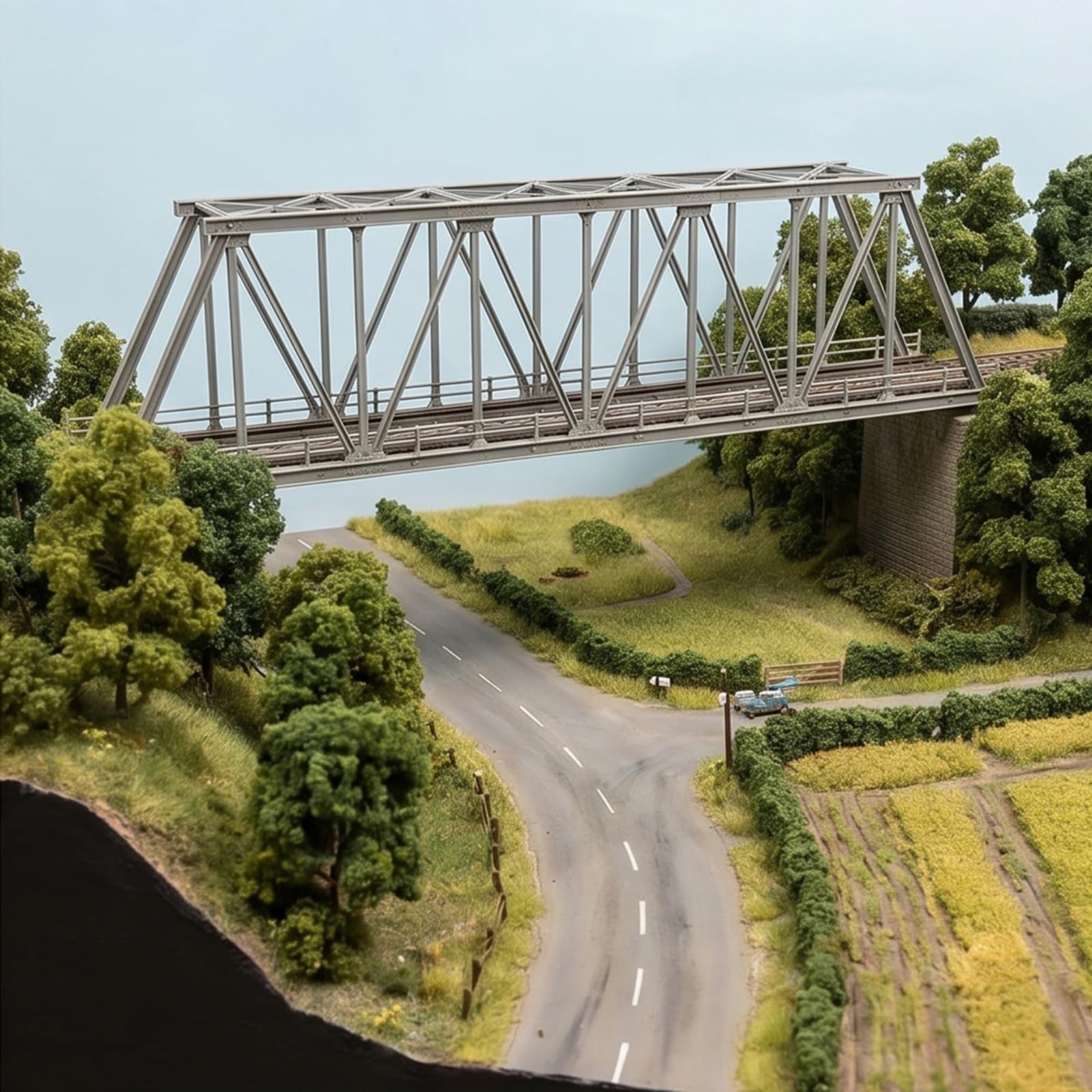 Scala HO Model Railway Bridge Model Kit per la scena creativa