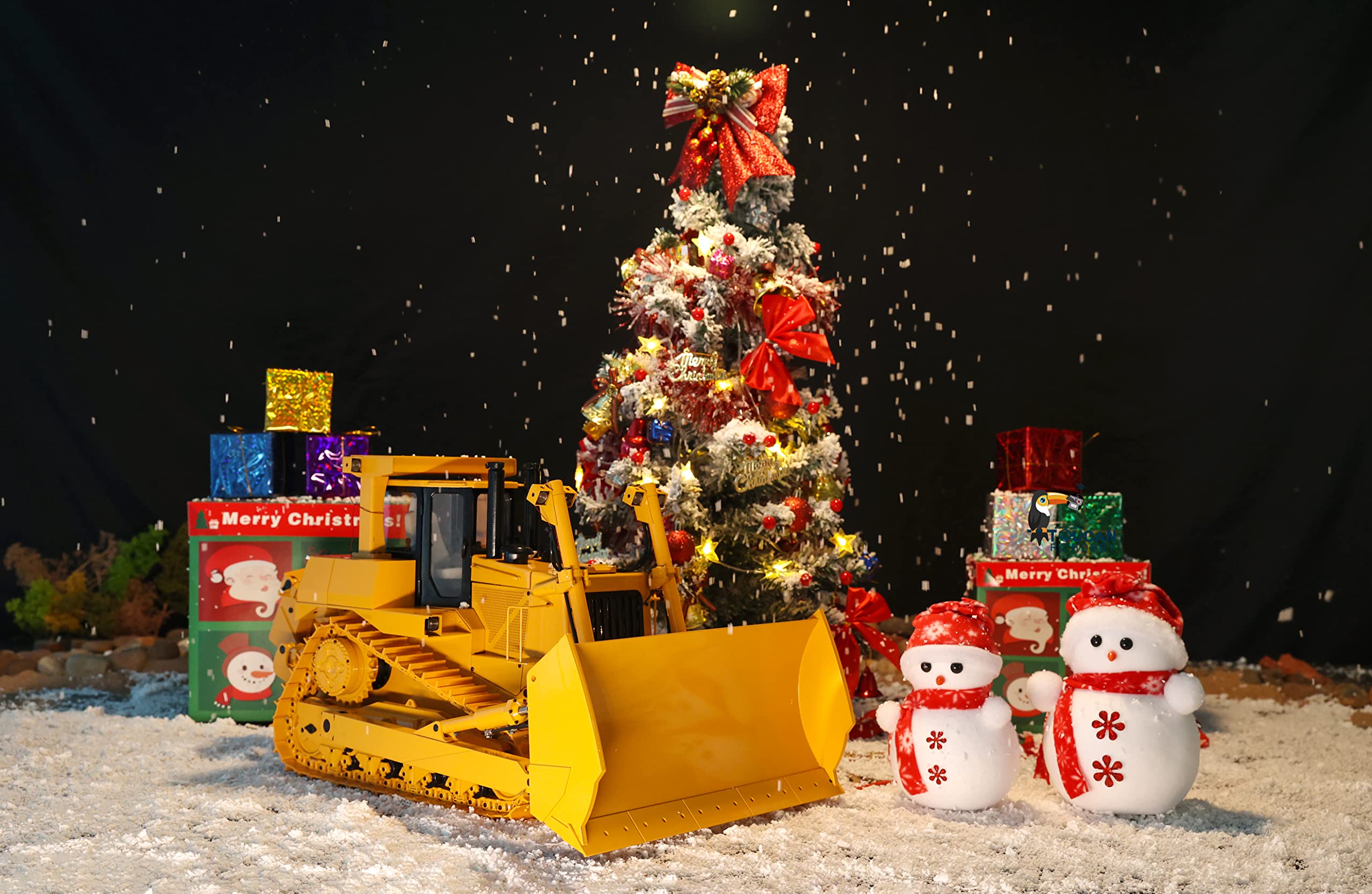 TOUCAN RC HOBBY 1/14 - Bulldozer hidráulico RC DXR2 I6S - Bomba de sonido para radio ESC Motor JDM-98