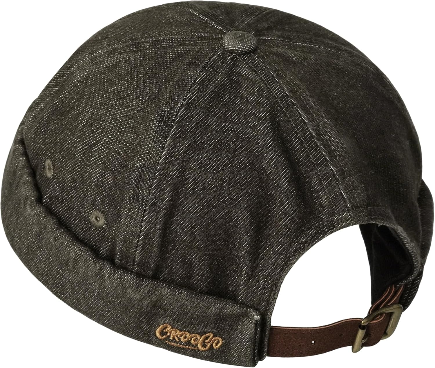 Croogo Denim Docker Hat Fashion Brimless Beanie Hat Retro Worker Skull Cap Rolled Cuff Sailor Cap Hip Hop Dancing Watch Cap