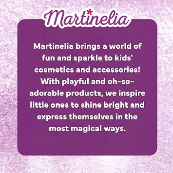 Martinelia Super Girl My Secret Diary Kids Makeup Set- Vanity Kit with Brushes, Eyeshadow, Blush & Lip Gloss- Non Toxic Play Make Up for Girls 5-12