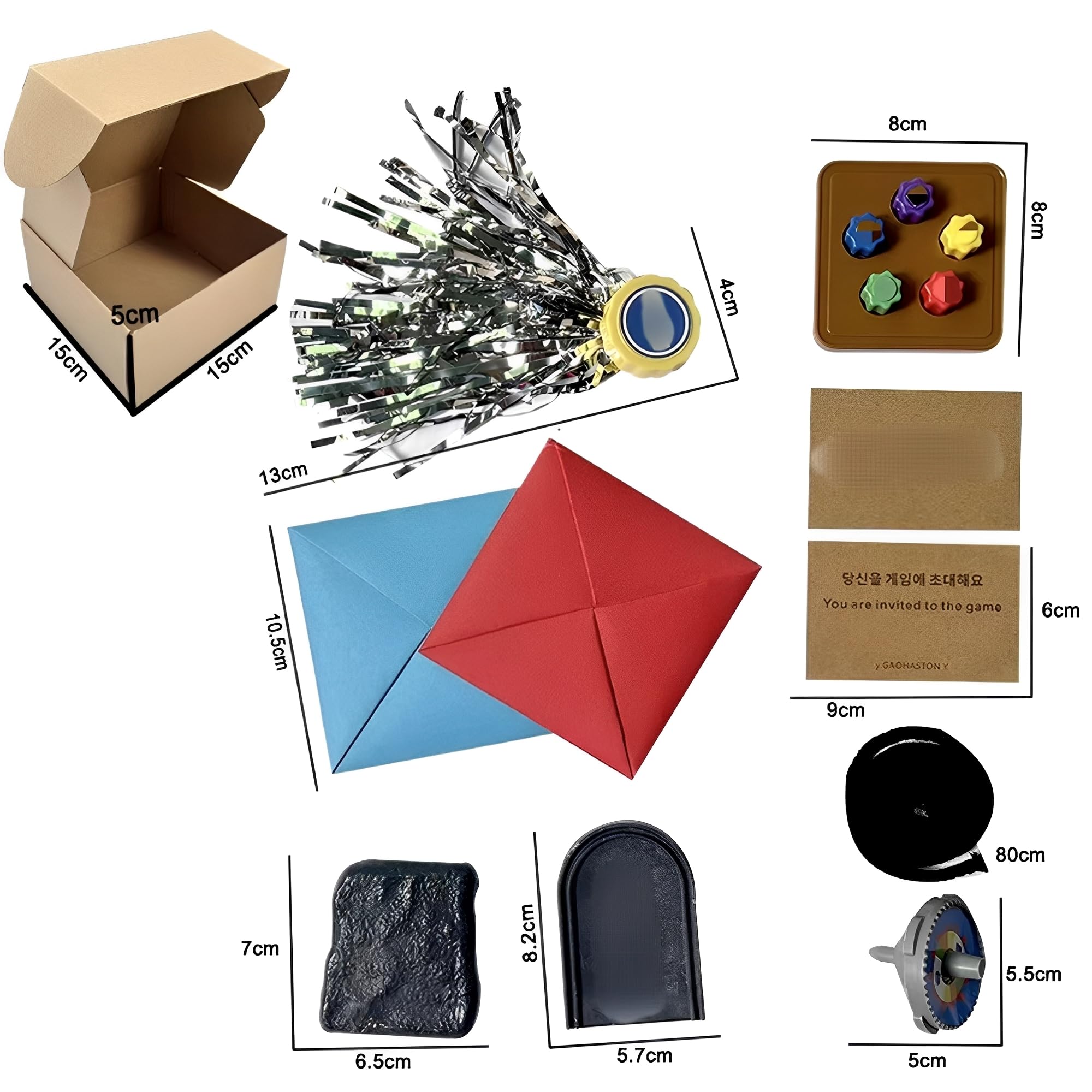 WYFCR Gonggi Game Set,Mini Game Grasping Stone Five Stones with Base,Korean Traditional Gonggi Stones Jacks with Colorful Pebbles,Gonggi Stone Kit Family Hand Eye Coordination Training - Image 3
