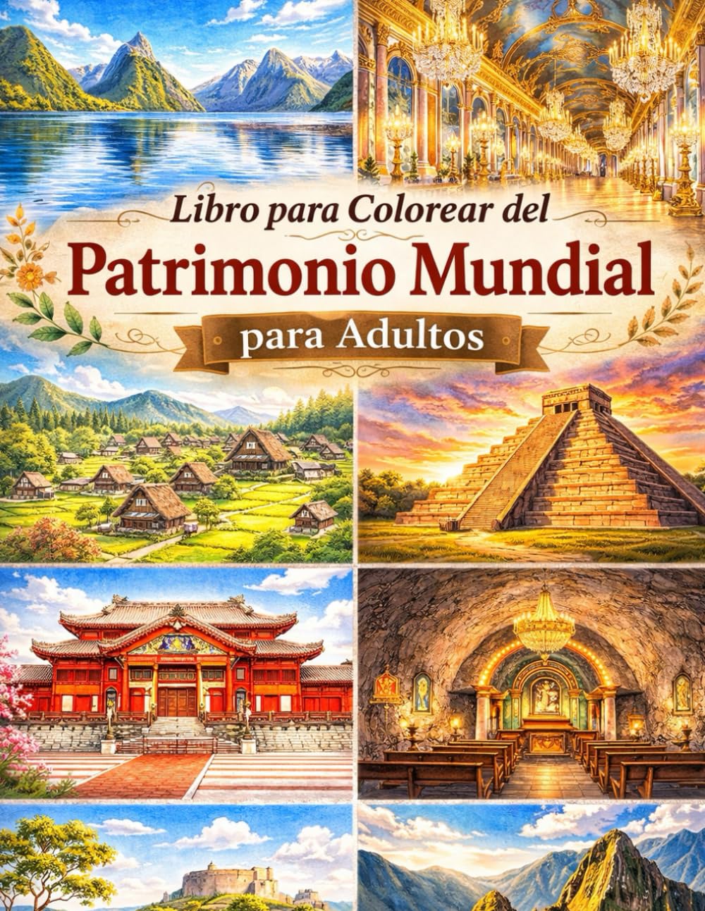Libro para Colorear del Patrimonio Mundial para Adultos