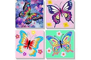 Paint by Number Kits For Kids Ages 4-8 Butterfly Painting