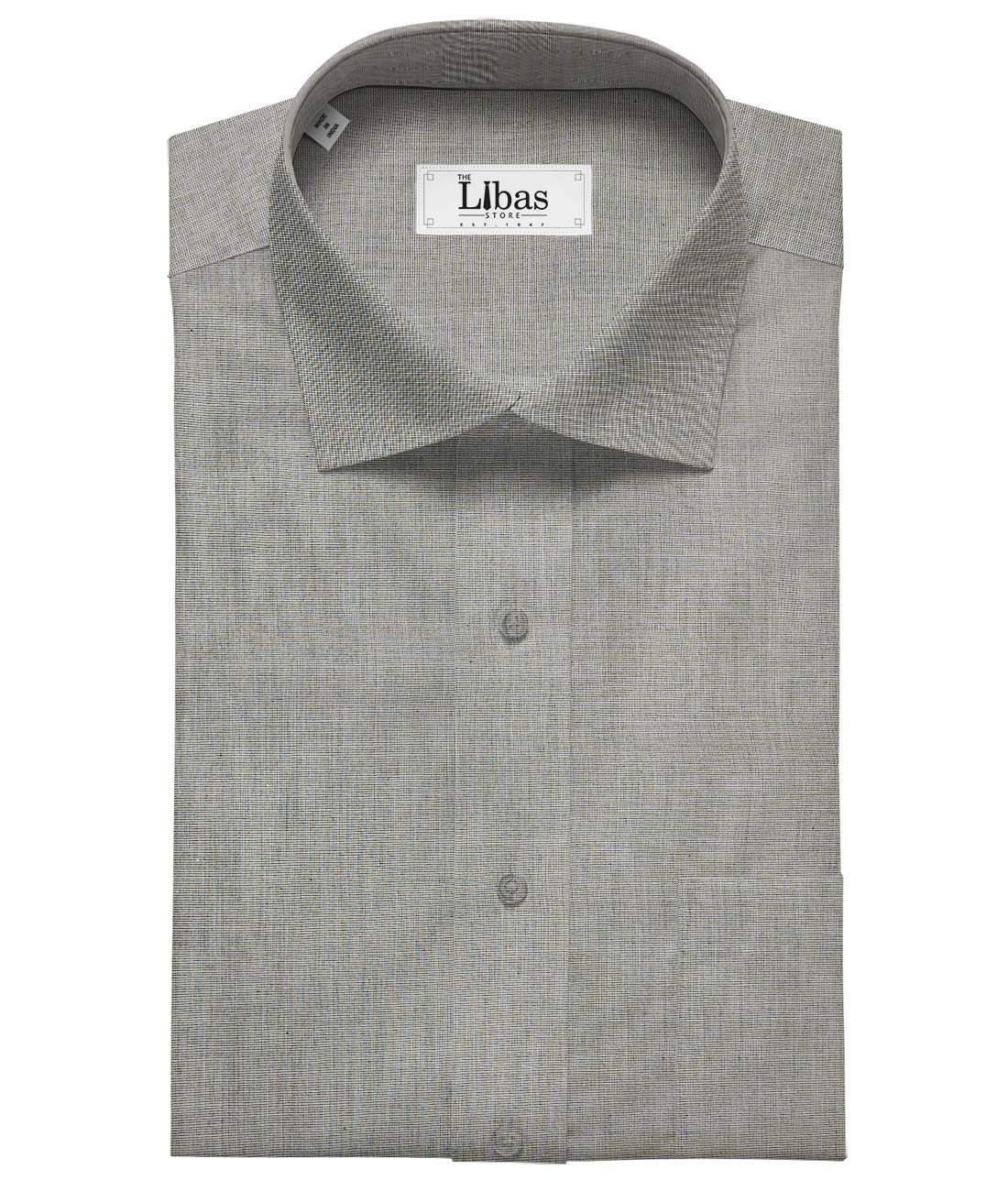 raymond Men's Cotton Fil Unstitched Shirt Fabric (Silver Grey, 1.80 Meter , Free Size)-picture-16