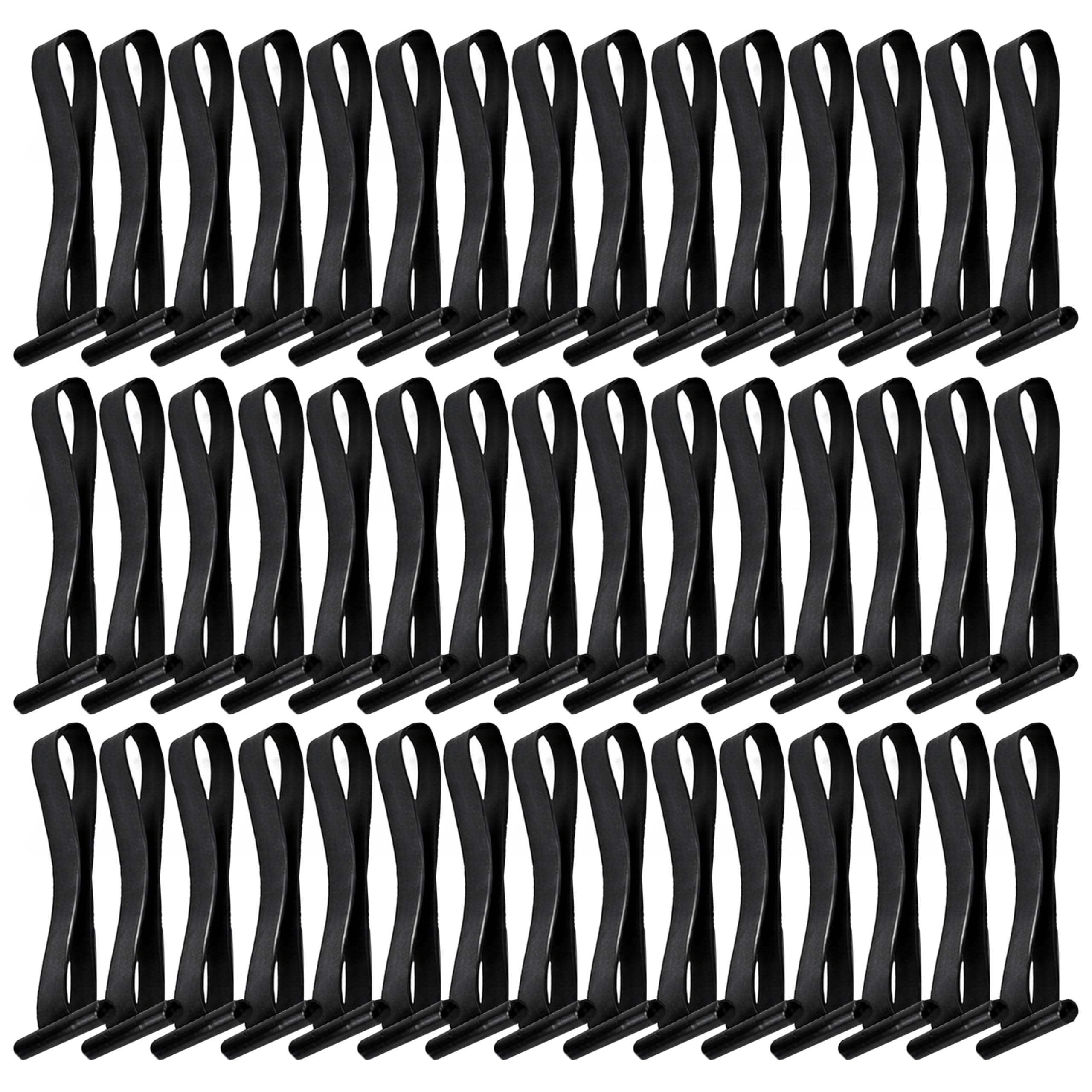 Reusable Zip Ties 4", 45-Pack - USA-Made Heavy-Duty Industrial Stretchable Fasteners - All-Weather Material, UV &amp; Ozone Resistance - Wire Straps to Store Equipment &amp; Declutter Garage by IDL Packaging
