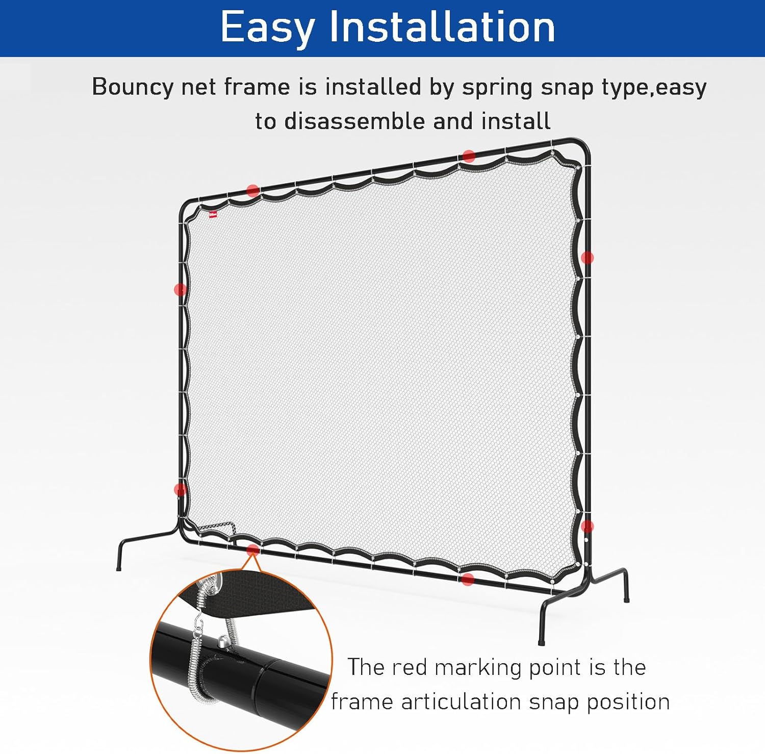 Tennis Wall Practice, Tennis Backboard Net for Tennis Court Backyard Outdoor Training, Tennis Rebound Net, Tennis Training Equipment, Tennis Court Gear Extreme Rebound Bounce