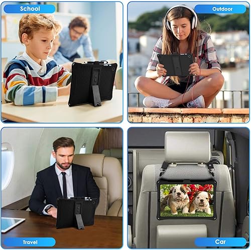 Miniatura 7 de DETUOSI Funda para Samsung Galaxy Tab S6 Lite de 10.4" 202420222020 con lápiz capacitivo y correa para el hombro (modelo