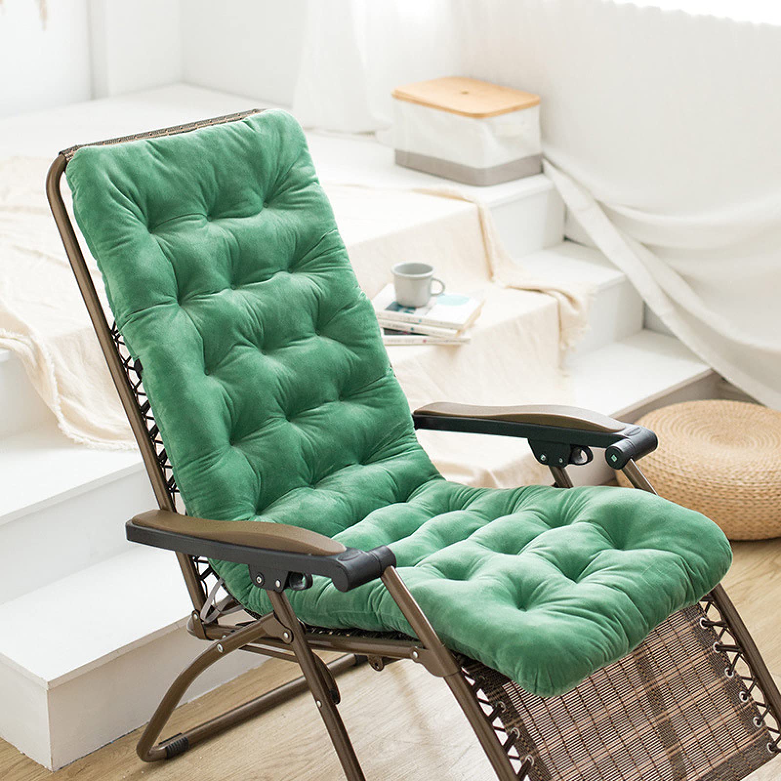 Cuscini Materasso per lettino prendisole Cuscino per lettino prendisole Cuscino per sdraio 170x53x489 cm Materasso per lettino prendisole antiscivolo per poltrona relax Copertura per lettino