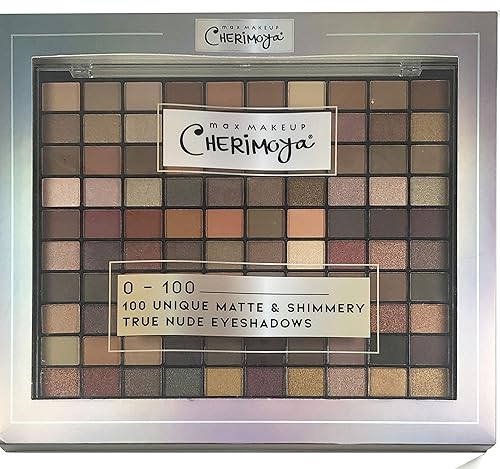 Cherimoya Max Maquillaje 100 único mate y brillante True Nude Paleta de sombra de ojos