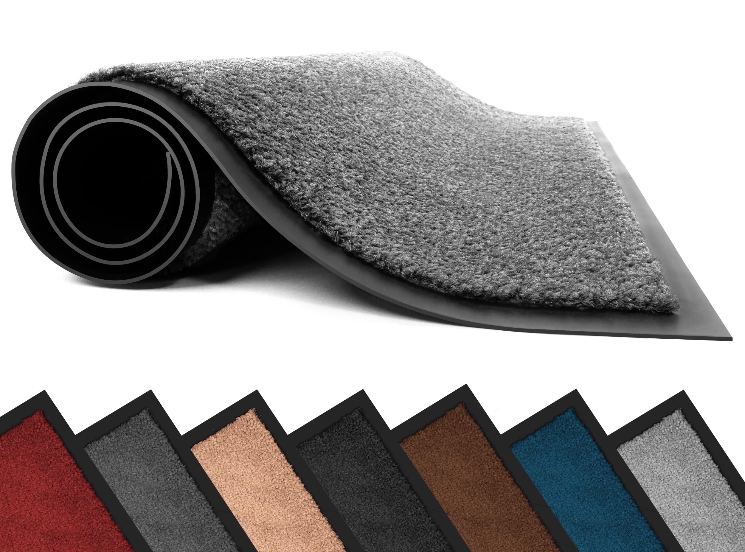 Lexell Non-Slippery Heavy Duty Door Mats, Large & Stylish Washable Rubber Doormats for Indoor & Outdoor
