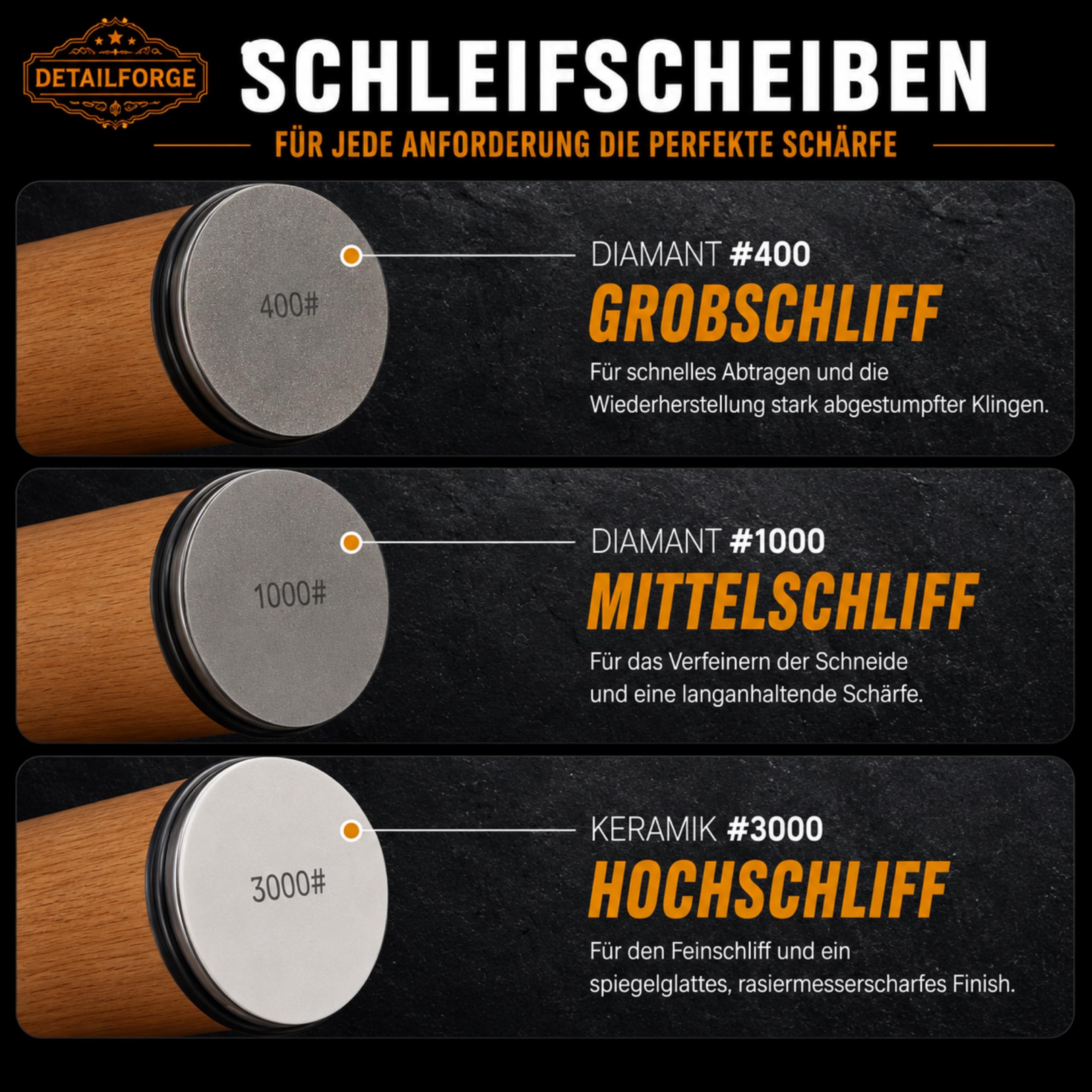 12-teiliges Premium Messerschärfer Set 2026, Buchenholz, Rollschleifer, Rollenschleifer, Knife Sharpener, Wetzstein