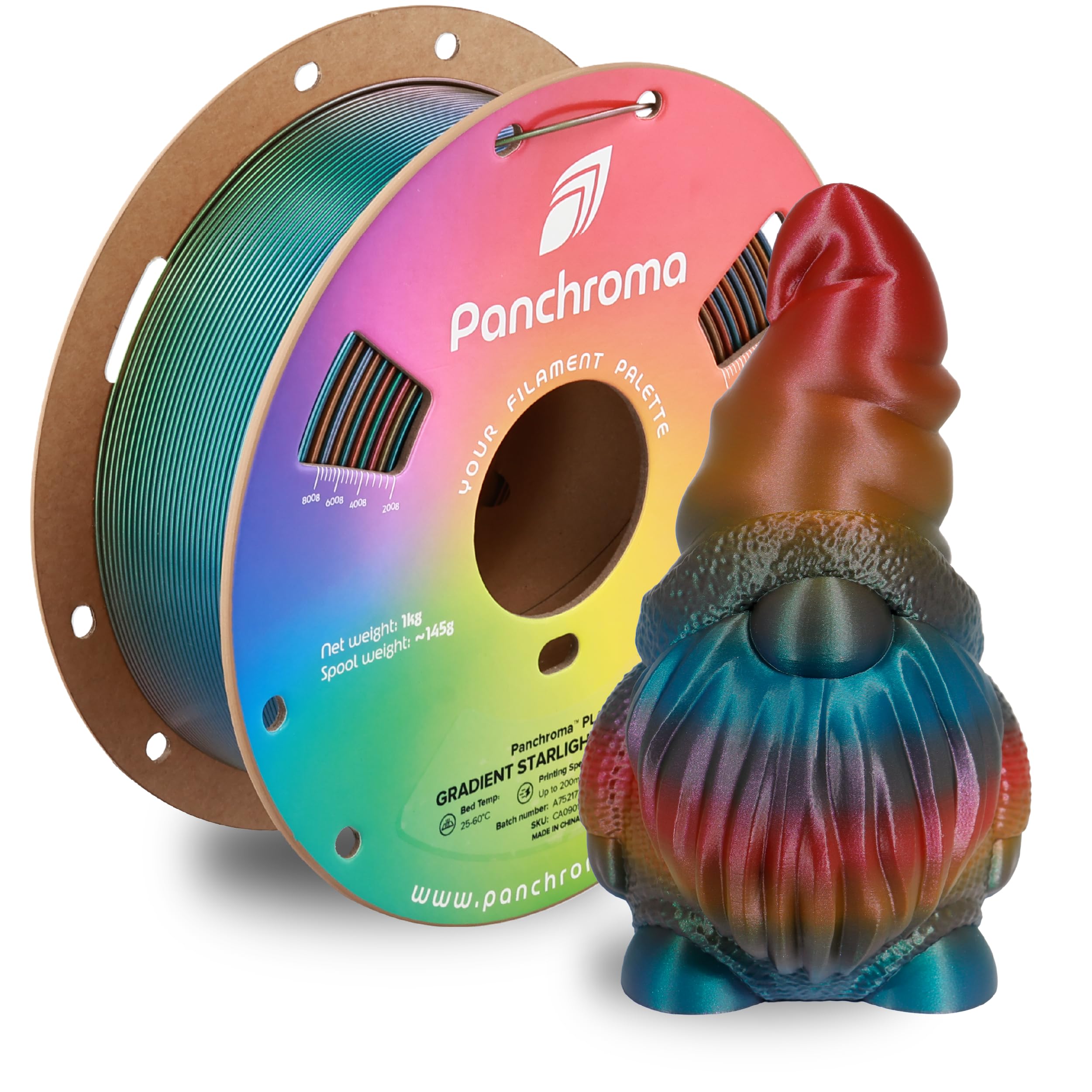 Amazon.com: Polymaker Panchroma Gradient Starlight PLA Rainbow 3D