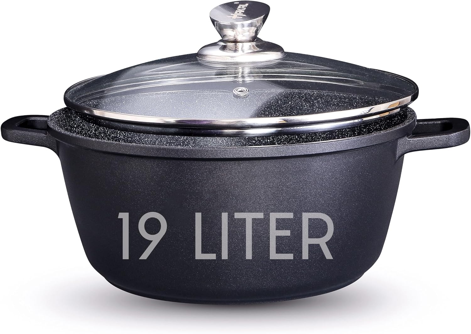 Casserole Pot with lid Large 40 cm 19 Litre 16 Inches Induction