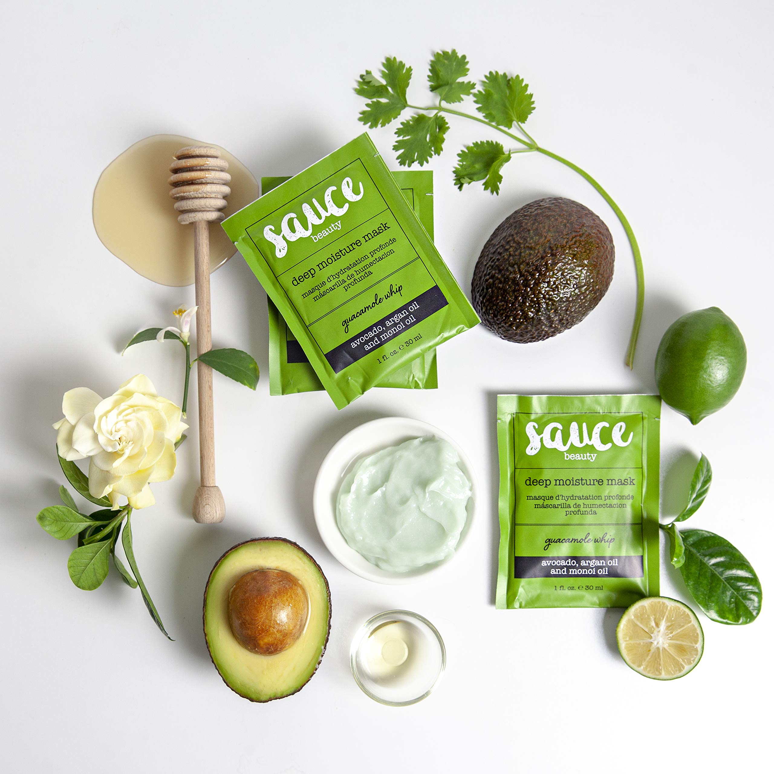 Amazon.com: Sauce Beauty Guacamole Whip Hair Mask with Avocado and Argan  Oils - 1 fl. oz Packet : Beauty & Personal Care