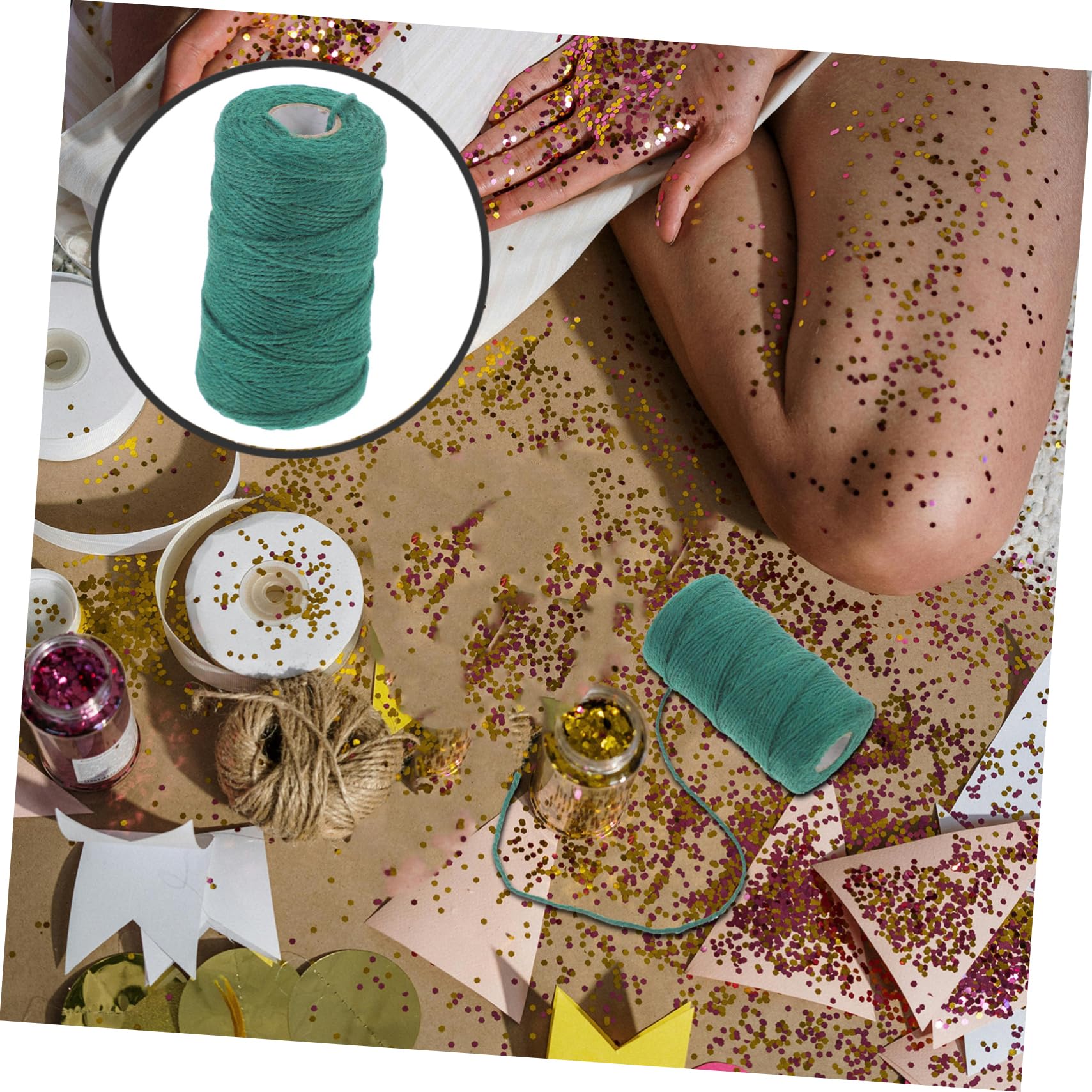 SEWACC 5rouleaux Corde Jute Naturel Ficelle Tressée Pour Décoration De Jardin Diy Et Artisanat Idéale Pour Événements Et Mariages