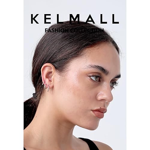Miniatura 6 de KELMALL 3 Pairs Silver Small Huggie Hoop Earrings for Women Girls, Hypoallergenic Lightweight Tiny Cartilage Multiple Hoops Earrings Set