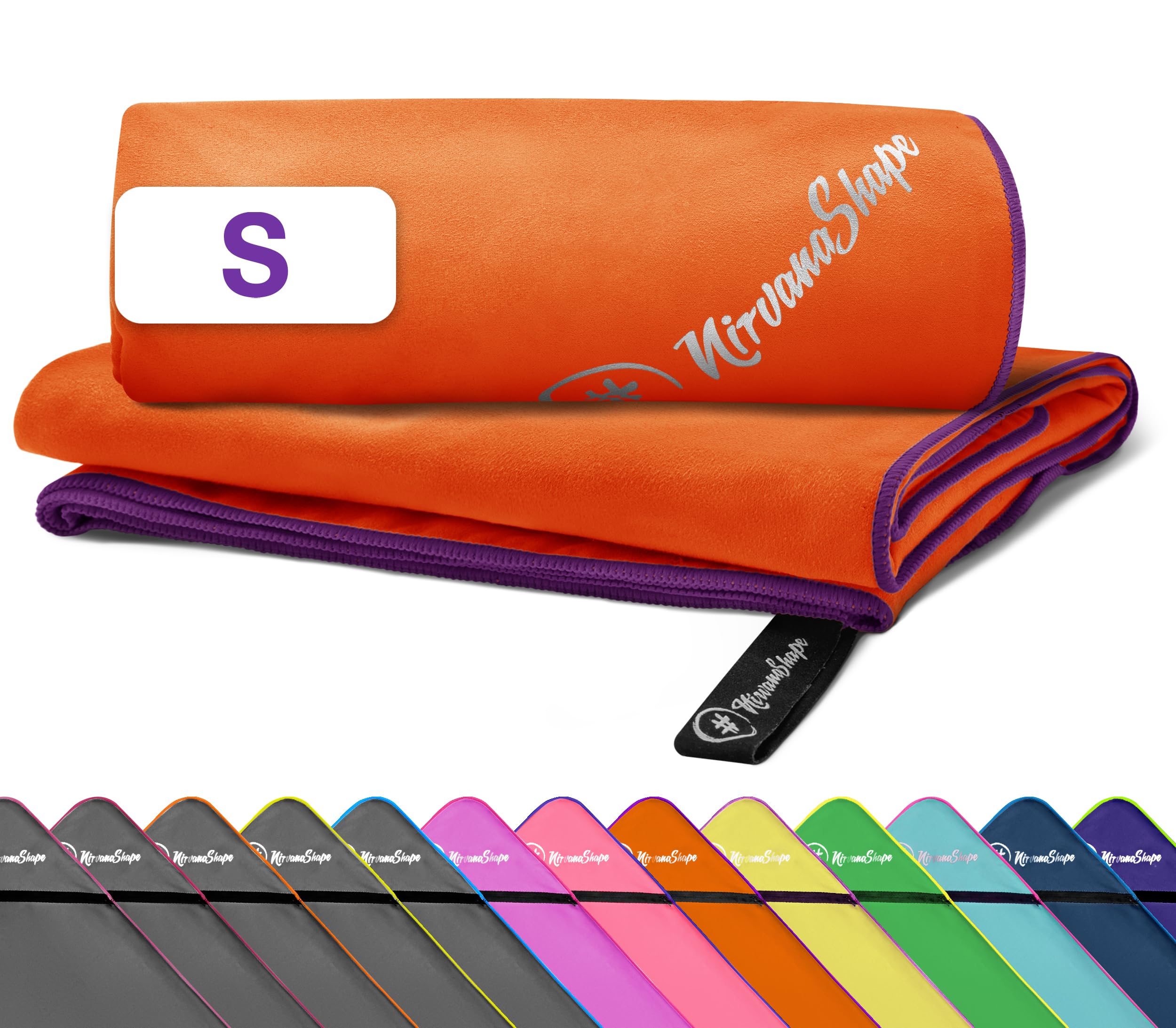 NirvanaShape Toalla de Microfibra 60 x 40 cm, Toalla de Viaje Ligera y compacta - Toalla de Microfibra para Viajes, Vacaciones, Fitness - sin Bolsillo en la Esquina ni Bolsa de Embalaje — view 51