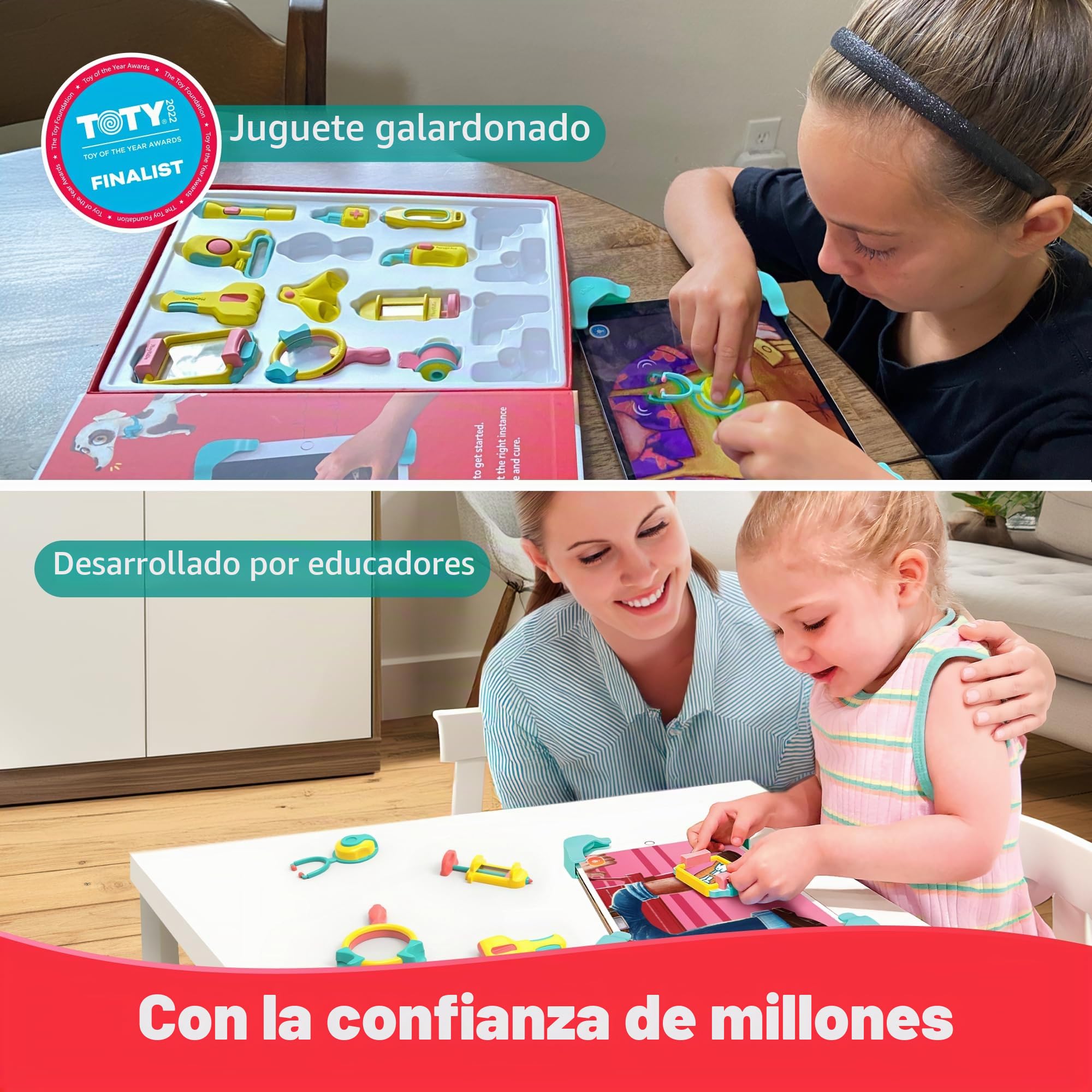 PlayShifu Doctor Kit para niños - Tacto Doctor | Juego de simulación alimentado por tecnología con 12 herramientas y 3 juegos | Juguete de aprendizaje STEM para edades de 4 a 10 años | Regalo de juego