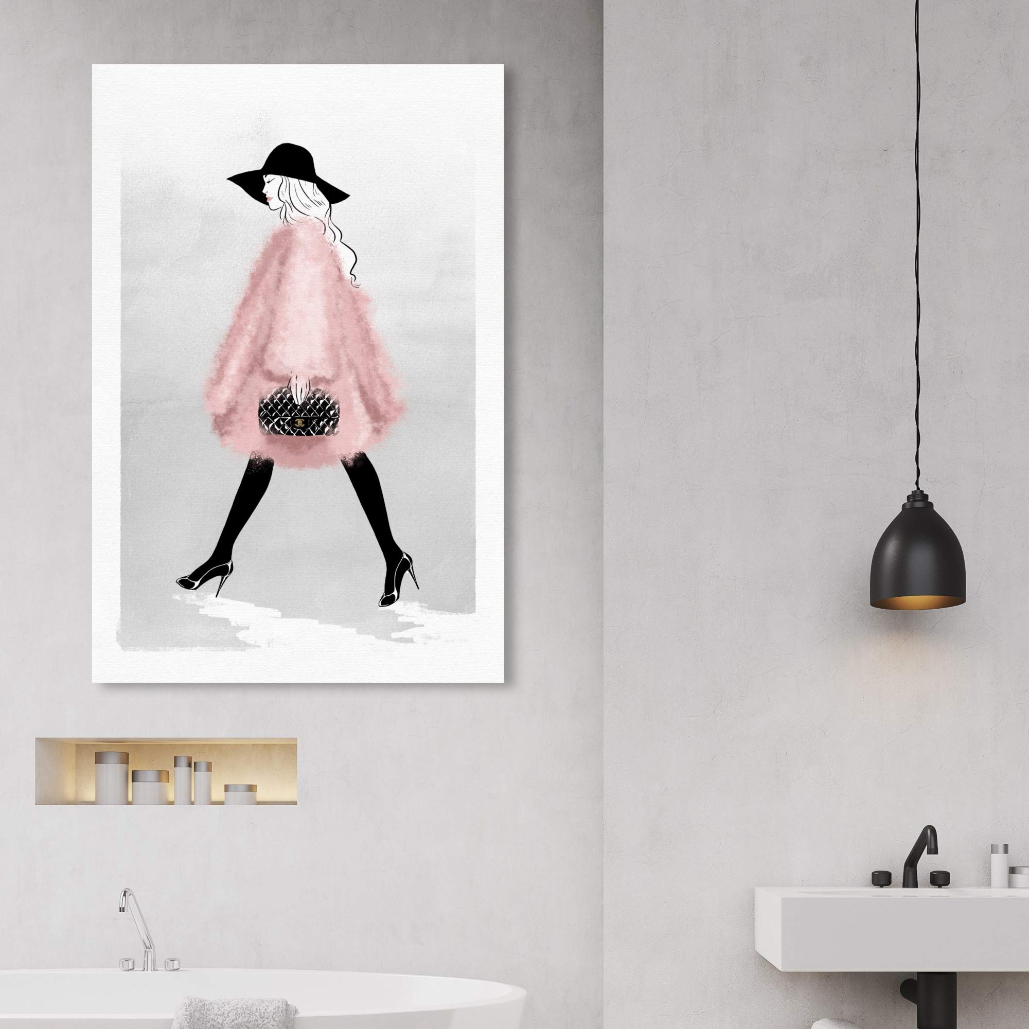 Oliver Gal The Fashion Book アート作品 Amazon.com: The Oliver Gal Artist Co. Oliver Gal Strut' Pink