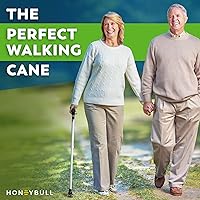 Vista 3 de HONEYBULL Walking Cane for Men & Women – Foldable, Adjustable, Lightweight Cane with Air Cushion Tip for Stability & Ergonomic Grip, Heavy Duty