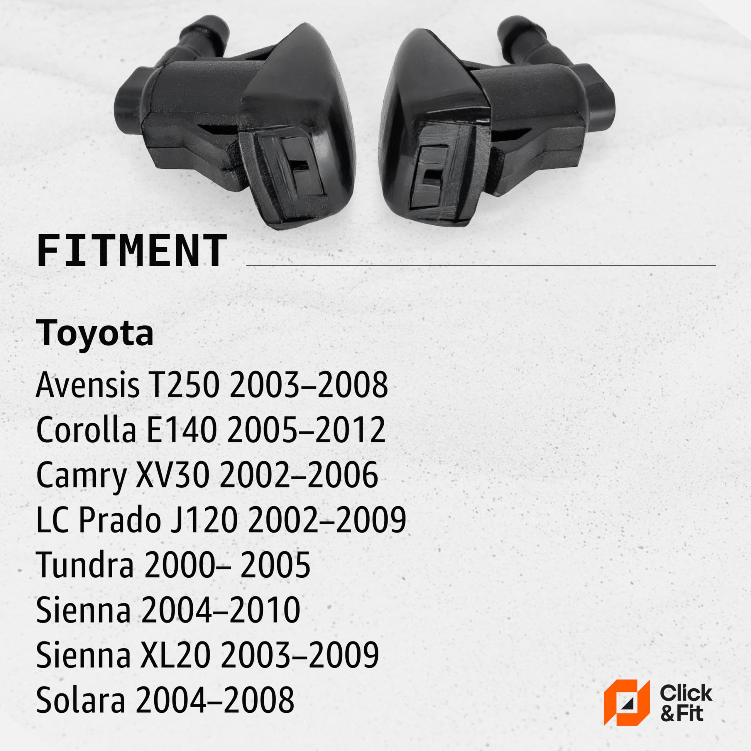 2Pcs Windshield Washer Nozzle 85381-AA042 For Toyota Camry - Foto 7