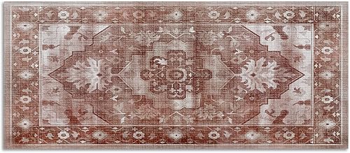 Art Maison Alfombra de cocina de 1.5 x 3.5 pies, resistente a las manchas, sin desprendimientos, impermeable, antideslizante, apta para familias y