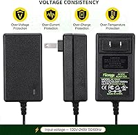 Vista 4 de Facmogu DC 5V 4A Convertidor de AC a DC, Fuente de alimentación de AC 100-240V a DC 5 Volt 4 Amp 20W Adaptador de corriente conmutada, Adaptador