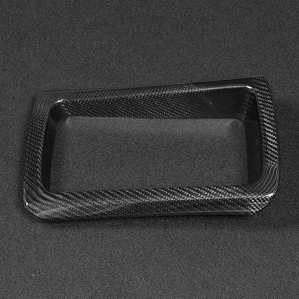 Embellecedor de la Caja de Almacenamiento Trasero, Embellecedor de Almacenamiento del Asiento Trasero de Fibra de Carbono Seco, Corte Preciso, Protección de Superficie Resistente a los Rayos