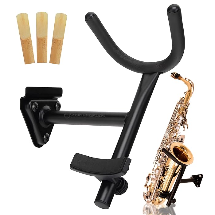 Buy Sunsard Alto Saxophone Stand Wall Mount Premium Heavy Duty Steel