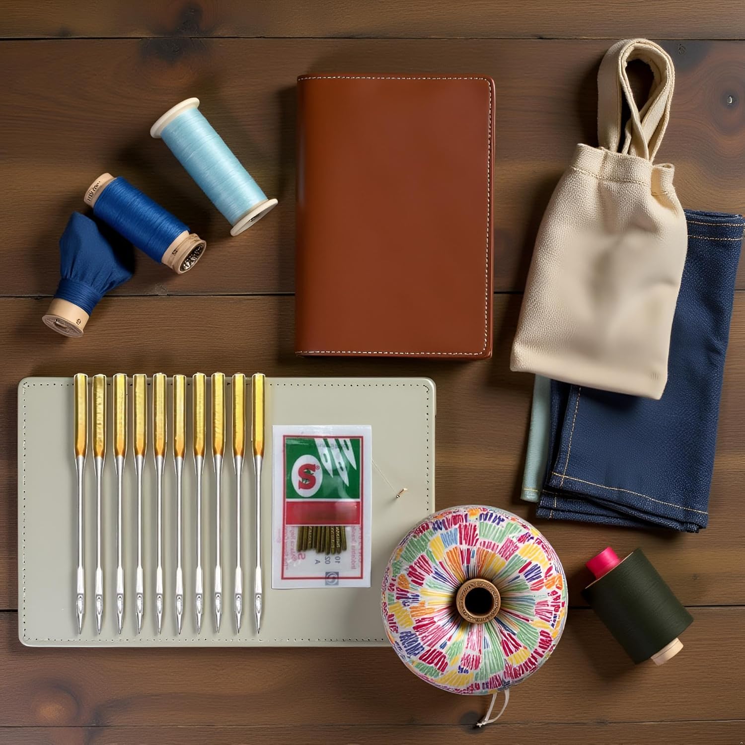 10Pcs Sewing Machine Needles,Big Eye Sewing Machine Home Sewing Machine Needles Sewing Macine Sewing Notions Supplies (Size 16) - Image 4