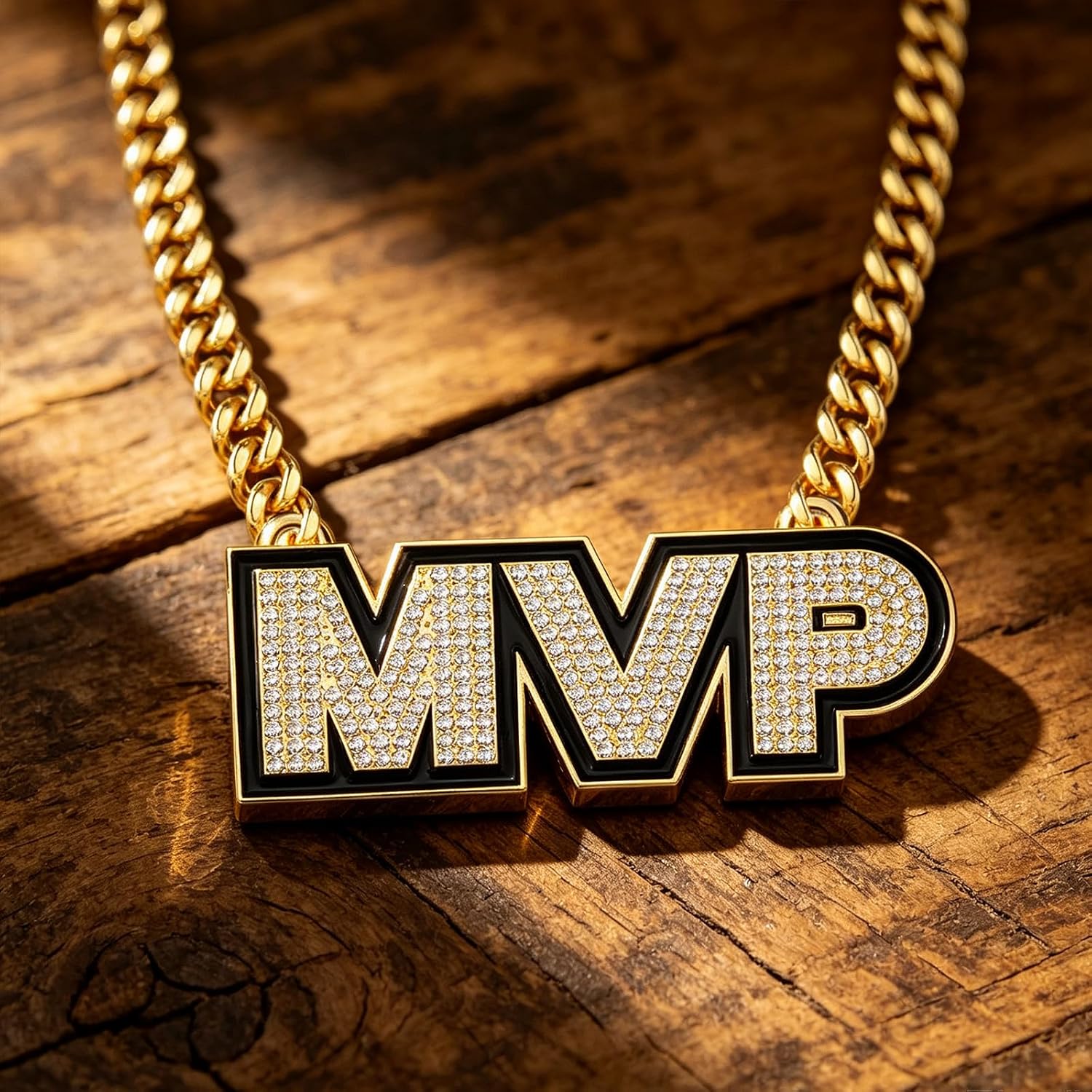 MVP Championship Cuban Link Medal Award Metal Award Winner Prize Trophy Pendant for Winner Adults Player Team Football Soccer Baseball Basketball Softball