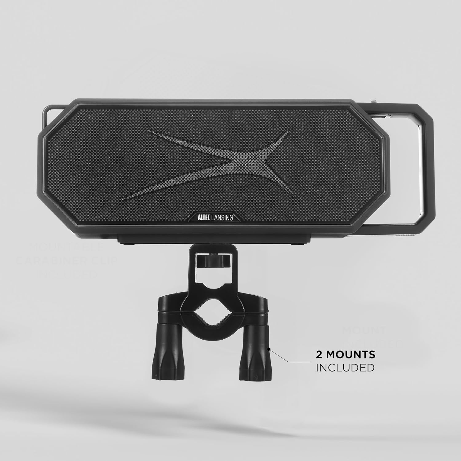 Altec Lansing Waterproof Bluetooth Speaker HYDRASHOCK 2.0 Series, 24W Output, IP67 Waterproof, Floats in Water, 20H Playtime, Party Sync, RGB Led Lights, Qi Charging, Voice Assistant