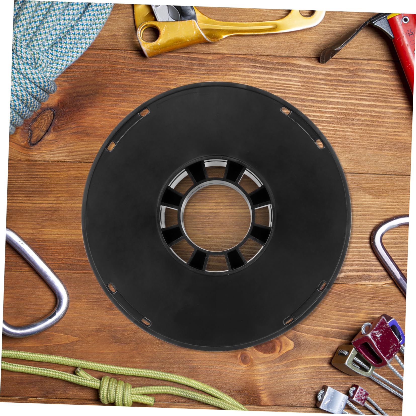 DIYEAH Plastic Cord Storage Reel Organizer for Camping Motorhome Durable Lightweight Design Tidy for Extension Cords and Black