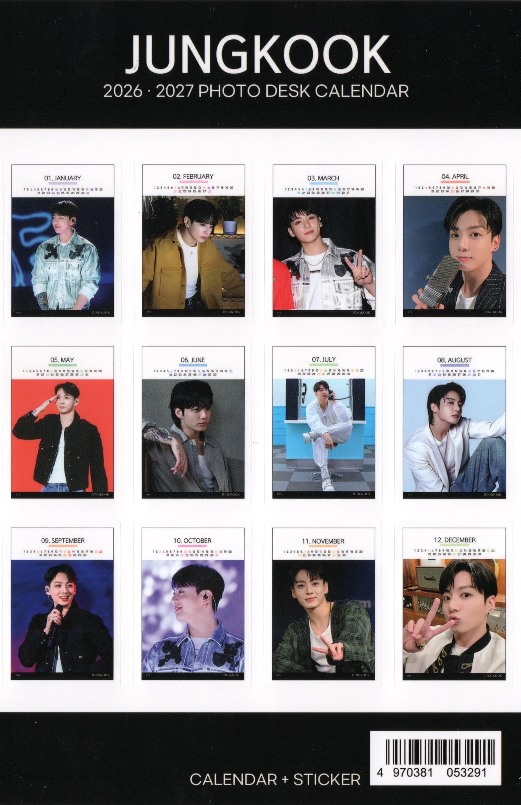 Amazon.co.jp: ジョングク グッズ 卓上 カレンダー (写真集 カレンダー