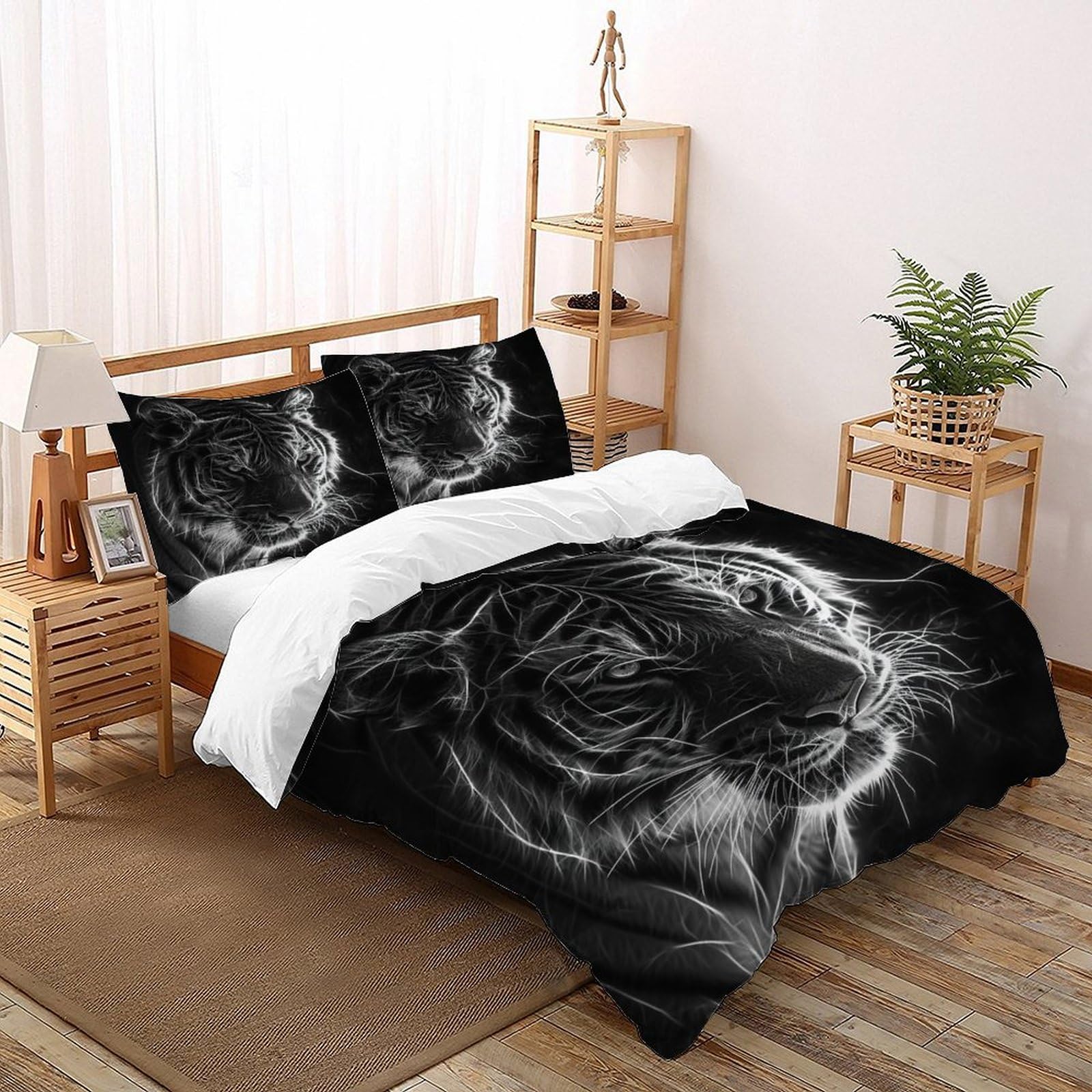 Housse de couette dragon 135x200cm parure microfibre douce