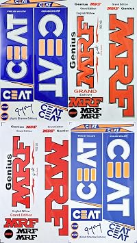 AYN Cricket Bat Sticker 3D Embossed English Willow Fiber Tape Sports Accessories Protection, MRF Virat Kohli