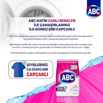 ABC DETERJAN Matik Canlı Renkler 6 Kg