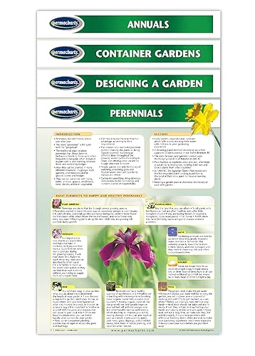 Guía de referencia de jardinería de primavera - Paquete de 4 gráficos - 4 gráficos laminados por Permacharts
