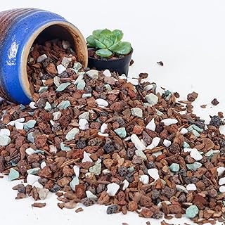 2 Quart Bonsai Soil Mix Lava, bark, Volcanic Rock, Green Zeolite and Perlite,Natural Organic Mix for Potted Plants