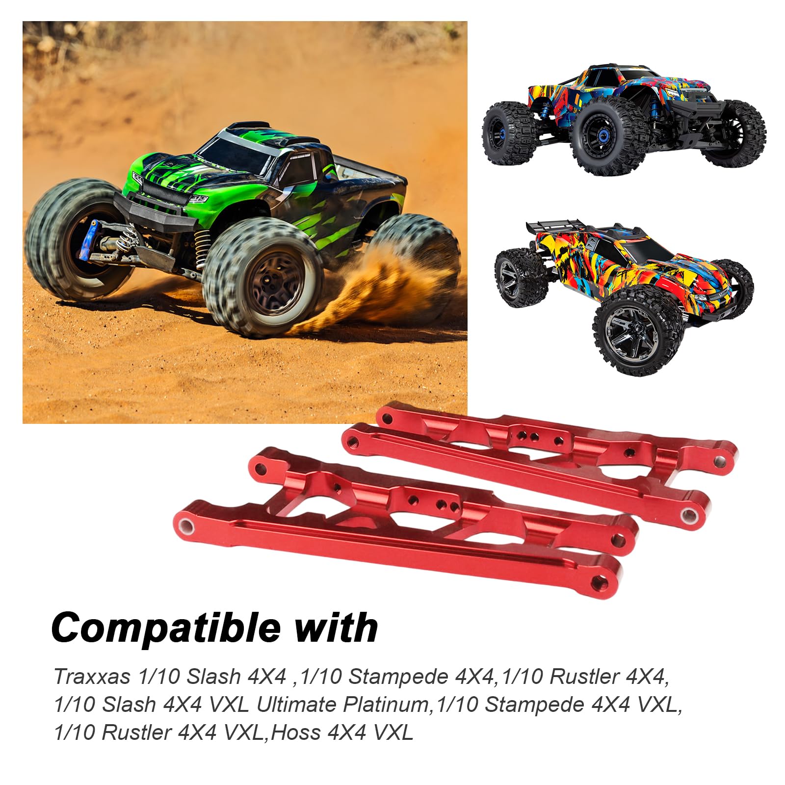 Amazon.com: Hobbypark Alloy Front & Rear Suspension Arms for