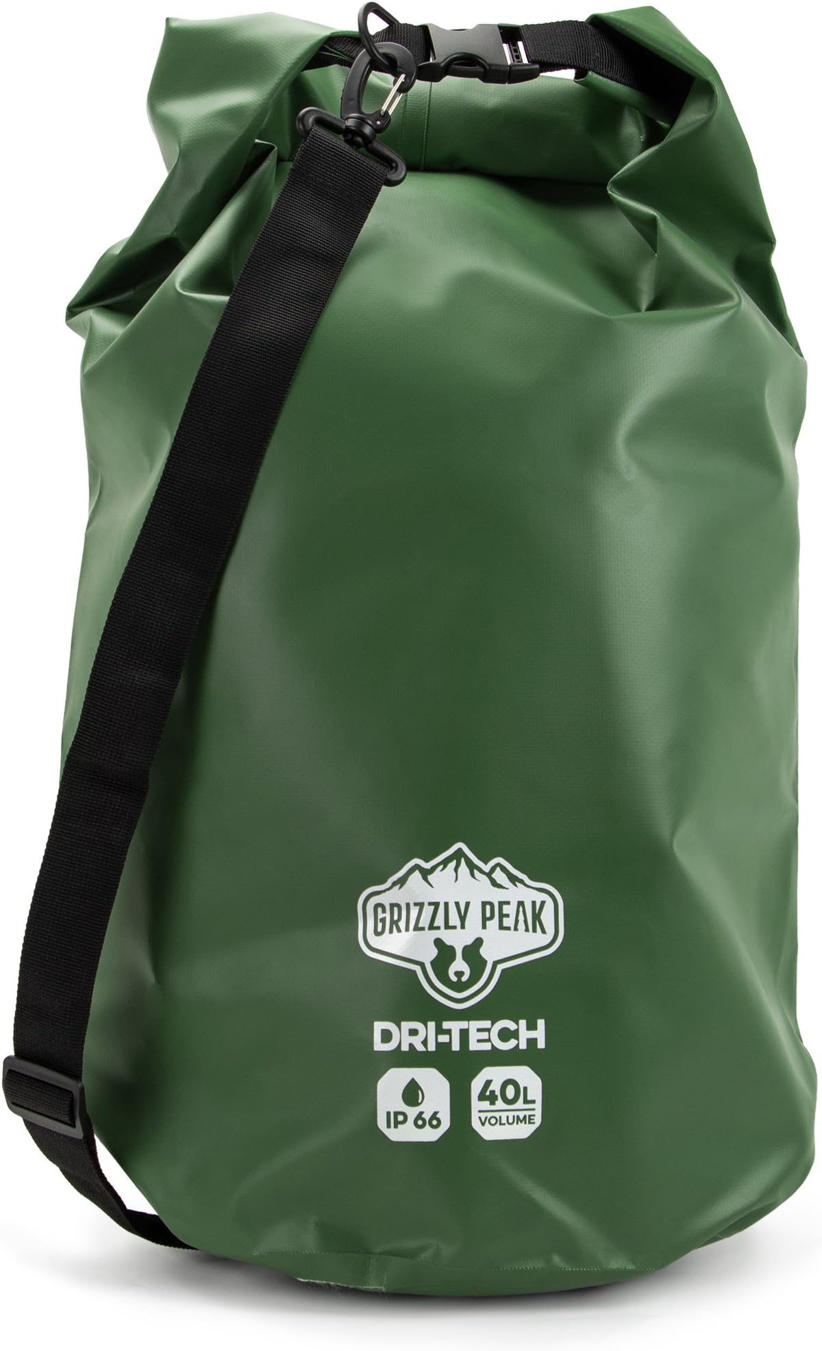 Dri-Tech Waterproof IP 66 Lightweight Roll-Top Sack Dry Bag with Adjustable Straps, 40 L