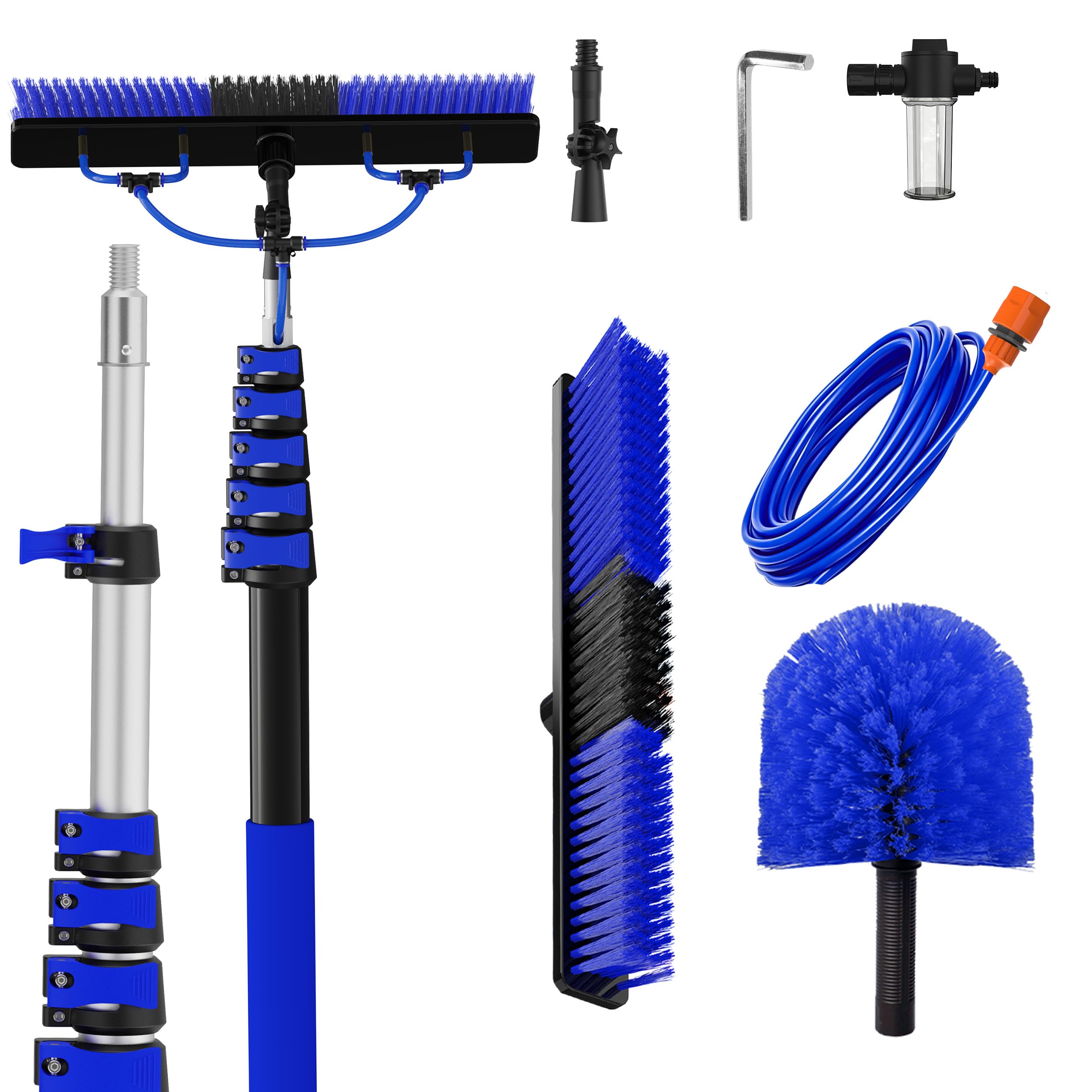 Photo 1 of Veebuyla 26FT Solar Panel Cleaning Brush Kit