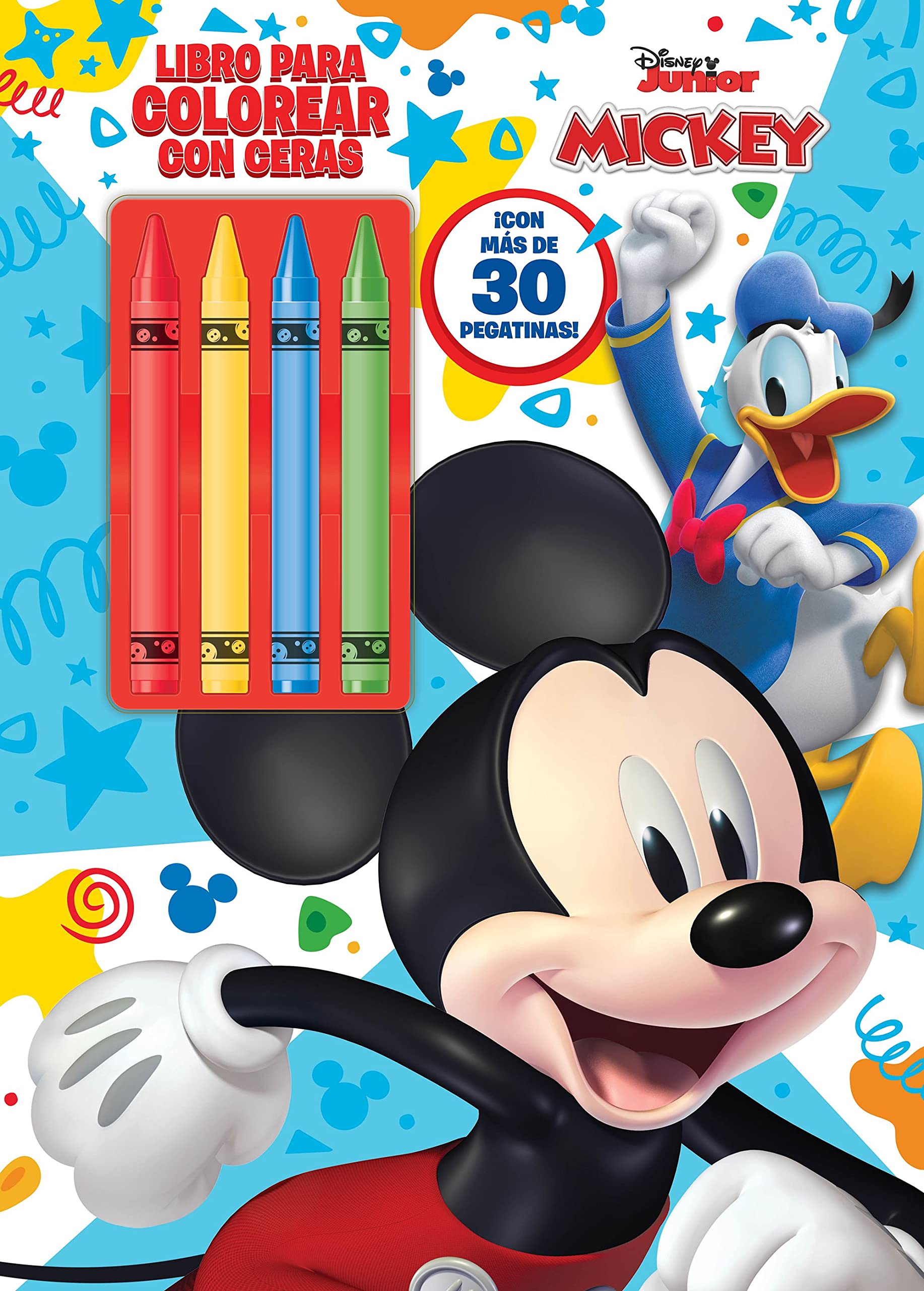 Mickey. Libro para colorear con ceras: Con pegatinas (Disney. Mickey)