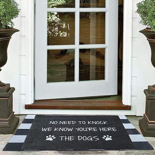 Miniatura 9 de Tapete grande para puerta delantera al aire libre, tapete de bienvenida para interiores y exteriores, tapete de bienvenida para entrada, tapete de