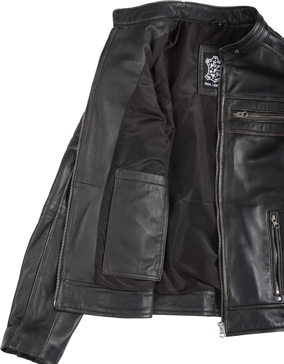 Decrum Leather Jacket Women - Stylish Casual Real Lambskin Leather Jackets for Women - Image 5