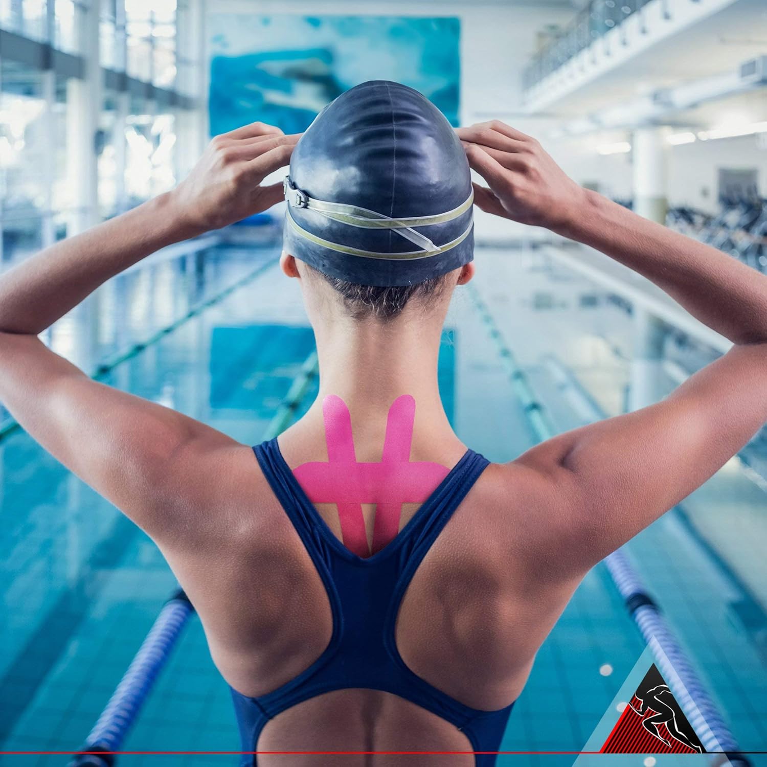 Original Kinesiology Athletic Tape. Professional Sports Tape for Ankle Wrist Knee Shoulder Muscles Joints. Latex Free, Waterproof, Stretchy, and Gentle on Skin. Up to 115 ft/Roll - Image 7