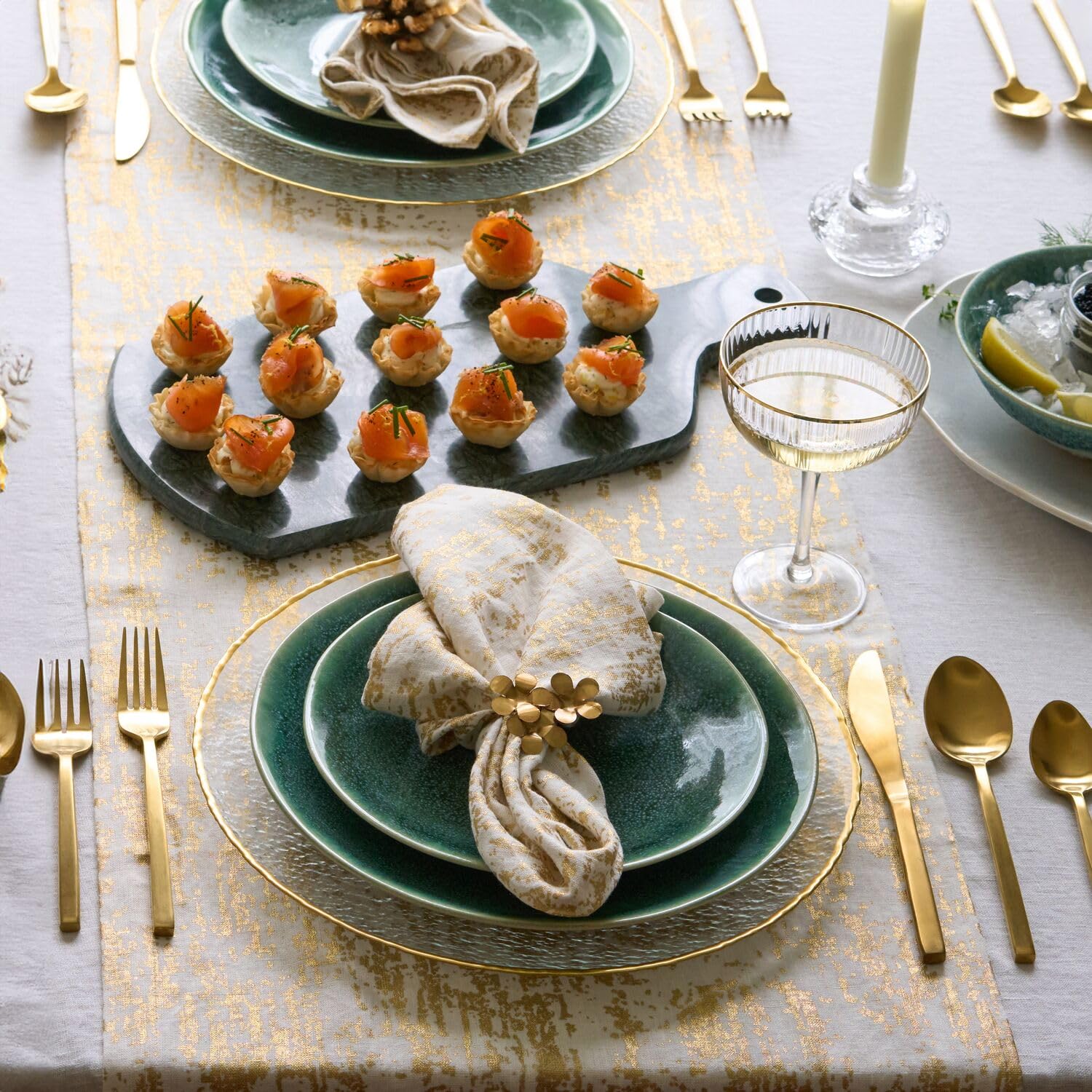 Amazon.com: Sur La Table Gold Splatter Runner, 16