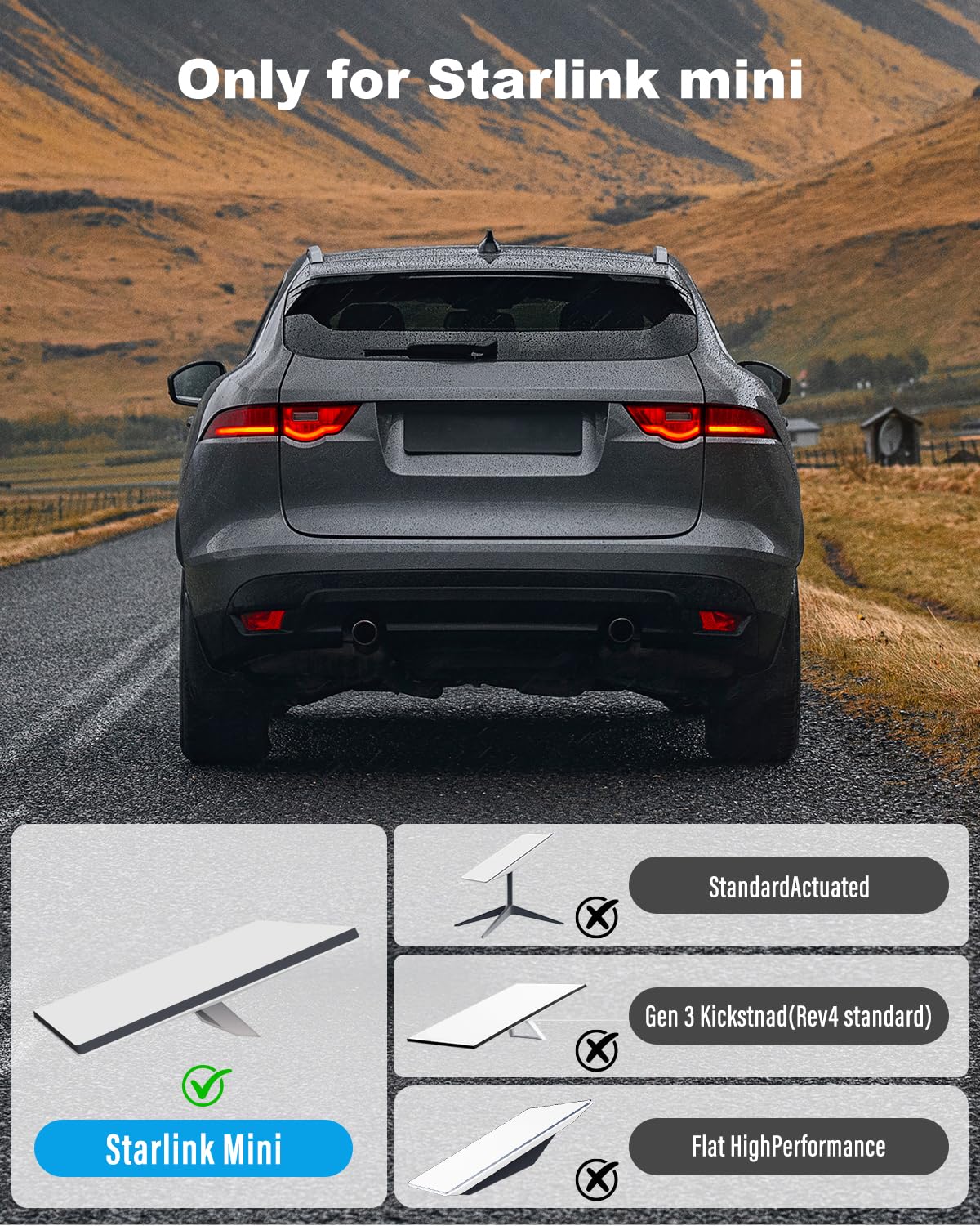 MYPIN Starlink Mini Car Mount, Starlink Mini Suction Cup - View #5