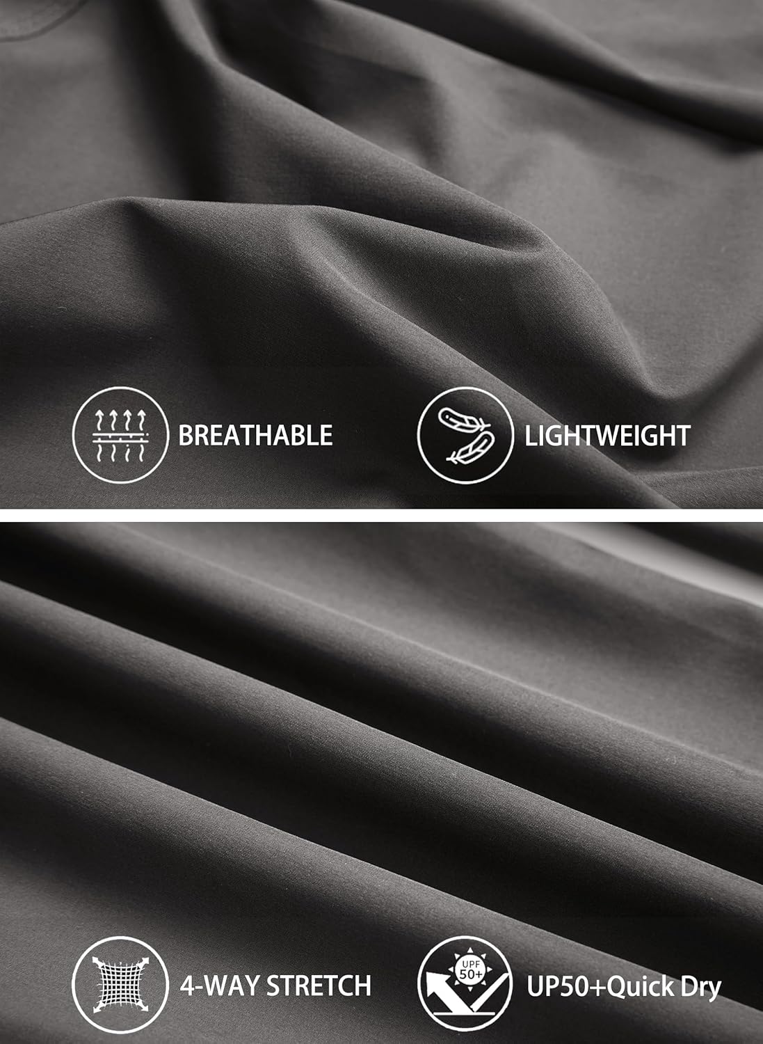 Men's Athletic Hiking Pants Lightweight Quick Dry Travel Fishing Joggers Running Workout Active Track Pants - Image 5