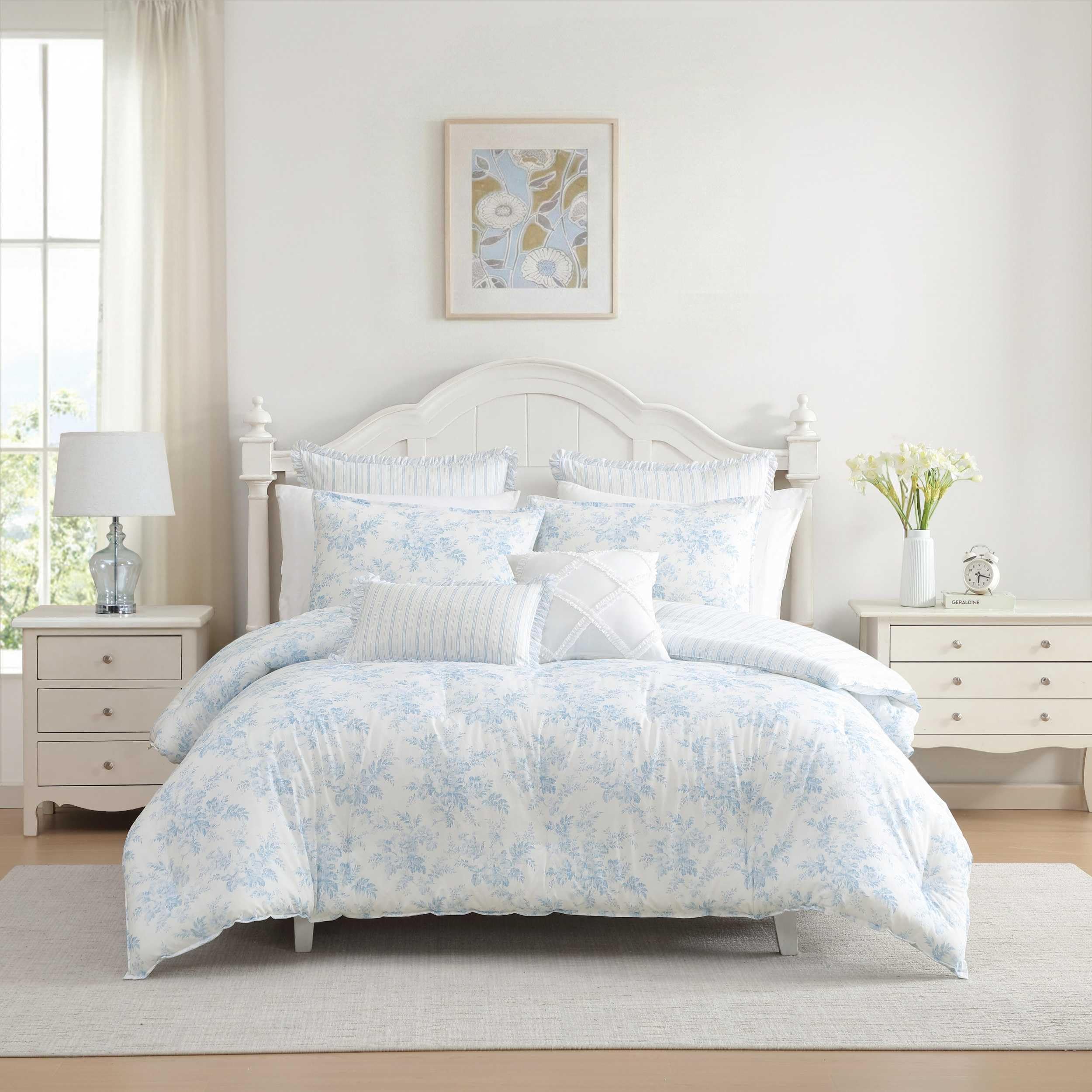 Amazon.com: Laura Ashley - King Bonus Comforter Set, Soft